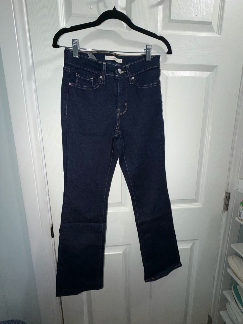 Levi's Women's Dark Indigo 315 shaping Bootcut Jeans